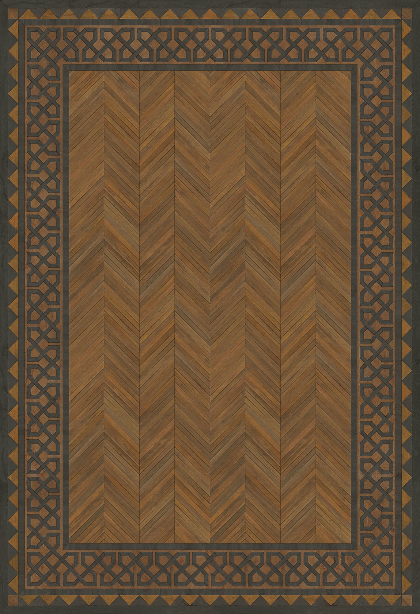 Artisanry - University - Cambridge 96x140 Vintage Vinyl Floorcloth