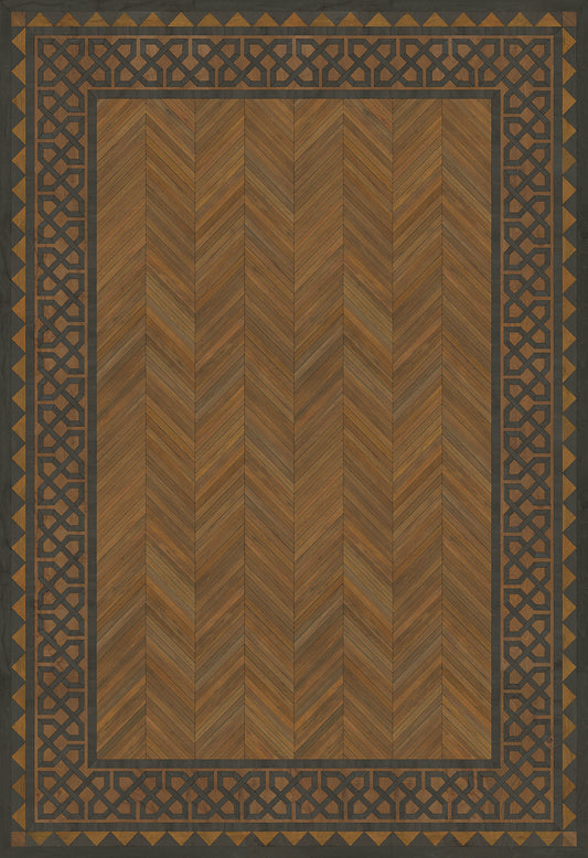 Artisanry - University - Cambridge 96x140 Vintage Vinyl Floorcloth
