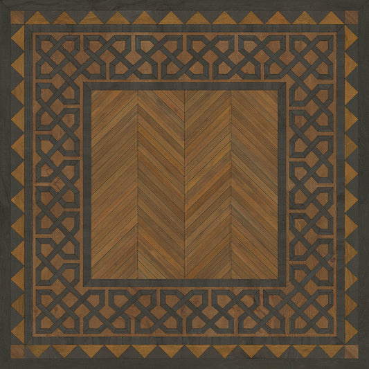Artisanry - University - Cambridge 36x36 Vintage Vinyl Floorcloth