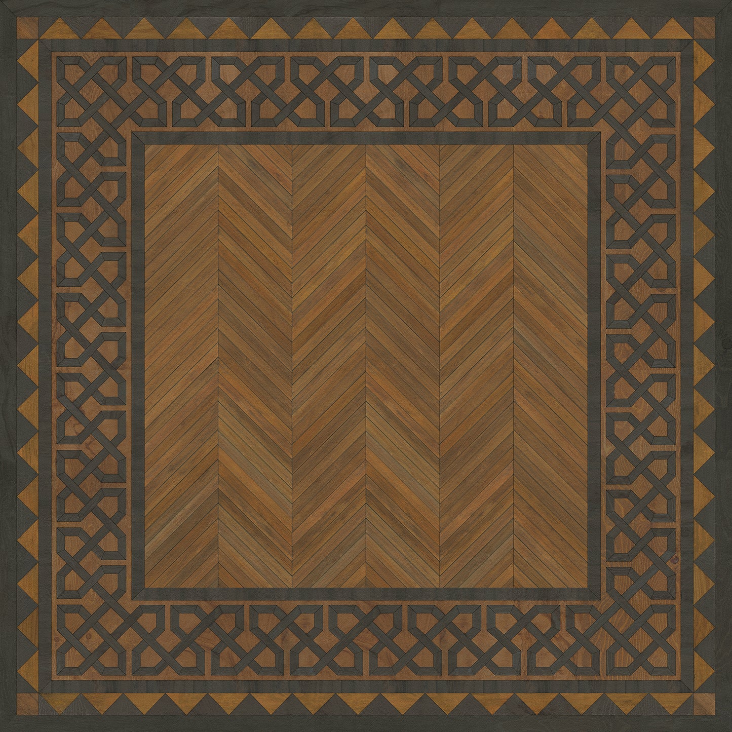 Artisanry - University - Cambridge 60x60 Vintage Vinyl Floorcloth