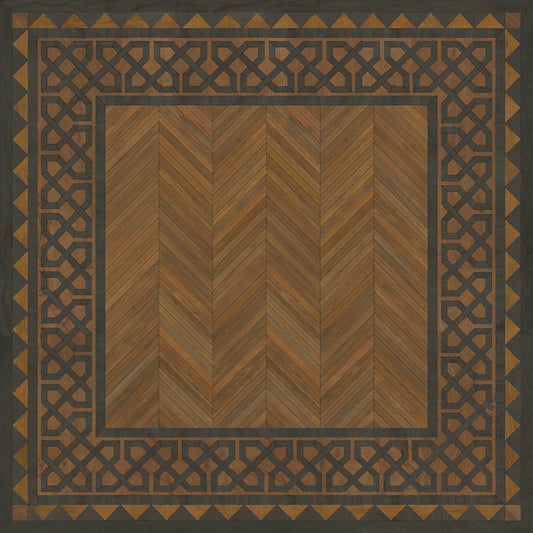 Artisanry - University - Cambridge 60x60 Vintage Vinyl Floorcloth