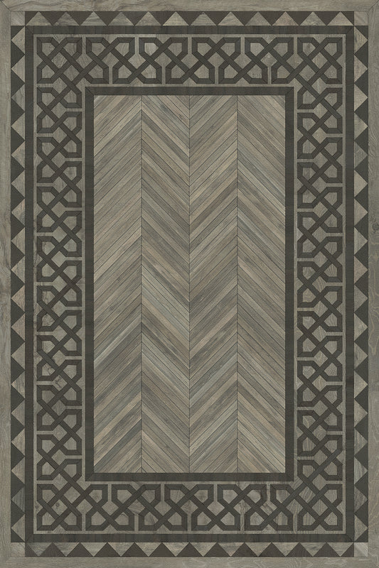 Artisanry - University - Columbia 20x30 Vintage Vinyl Floorcloth
