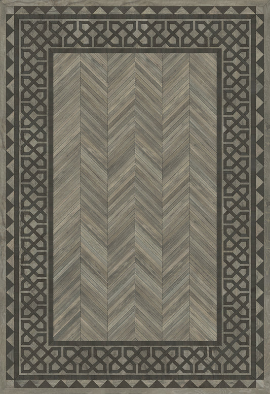 Artisanry - University - Columbia 70x102 Vintage Vinyl Floorcloth