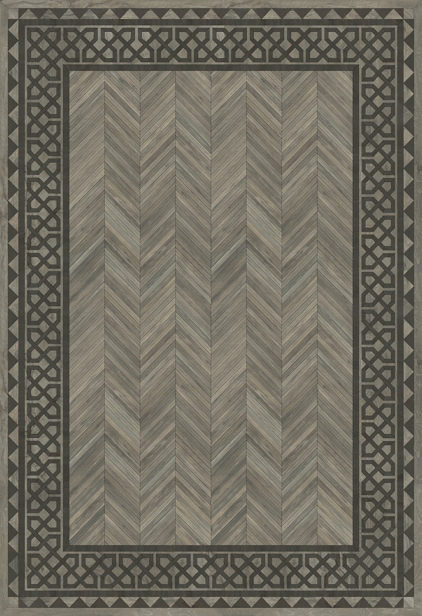 Artisanry - University - Columbia 120x175 Vintage Vinyl Floorcloth