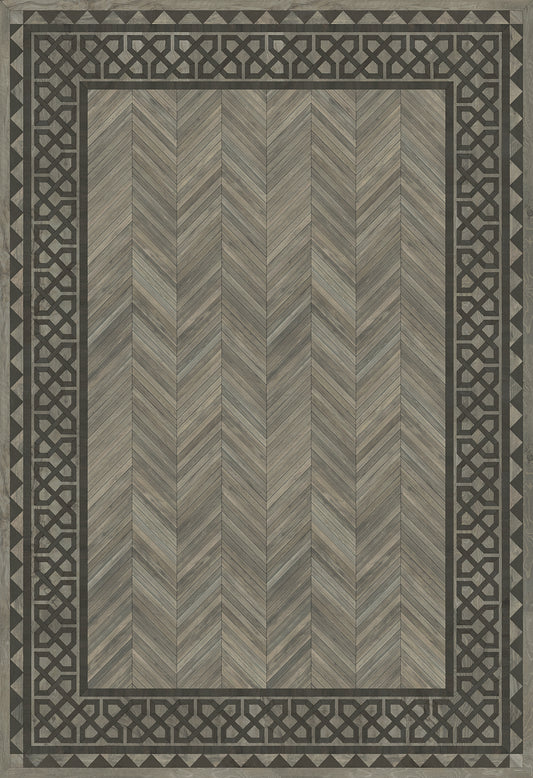 Artisanry - University - Columbia 120x175 Vintage Vinyl Floorcloth