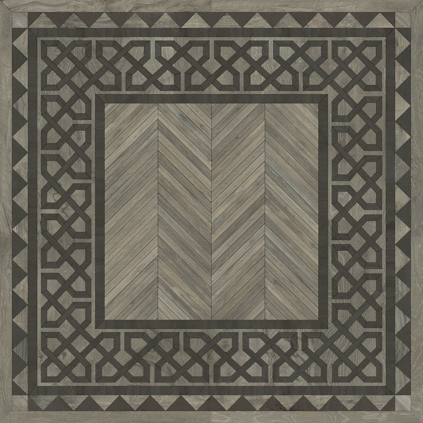 Artisanry - University - Columbia 36x36 Vintage Vinyl Floorcloth