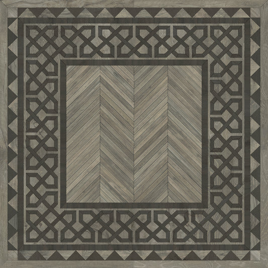 Artisanry - University - Columbia 36x36 Vintage Vinyl Floorcloth