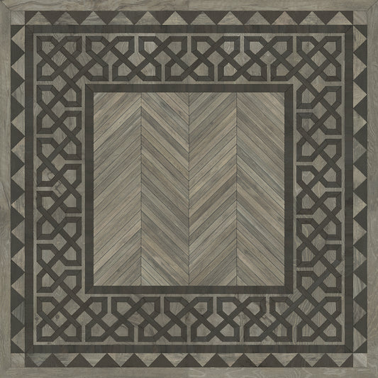 Artisanry - University - Columbia 48x48 Vintage Vinyl Floorcloth