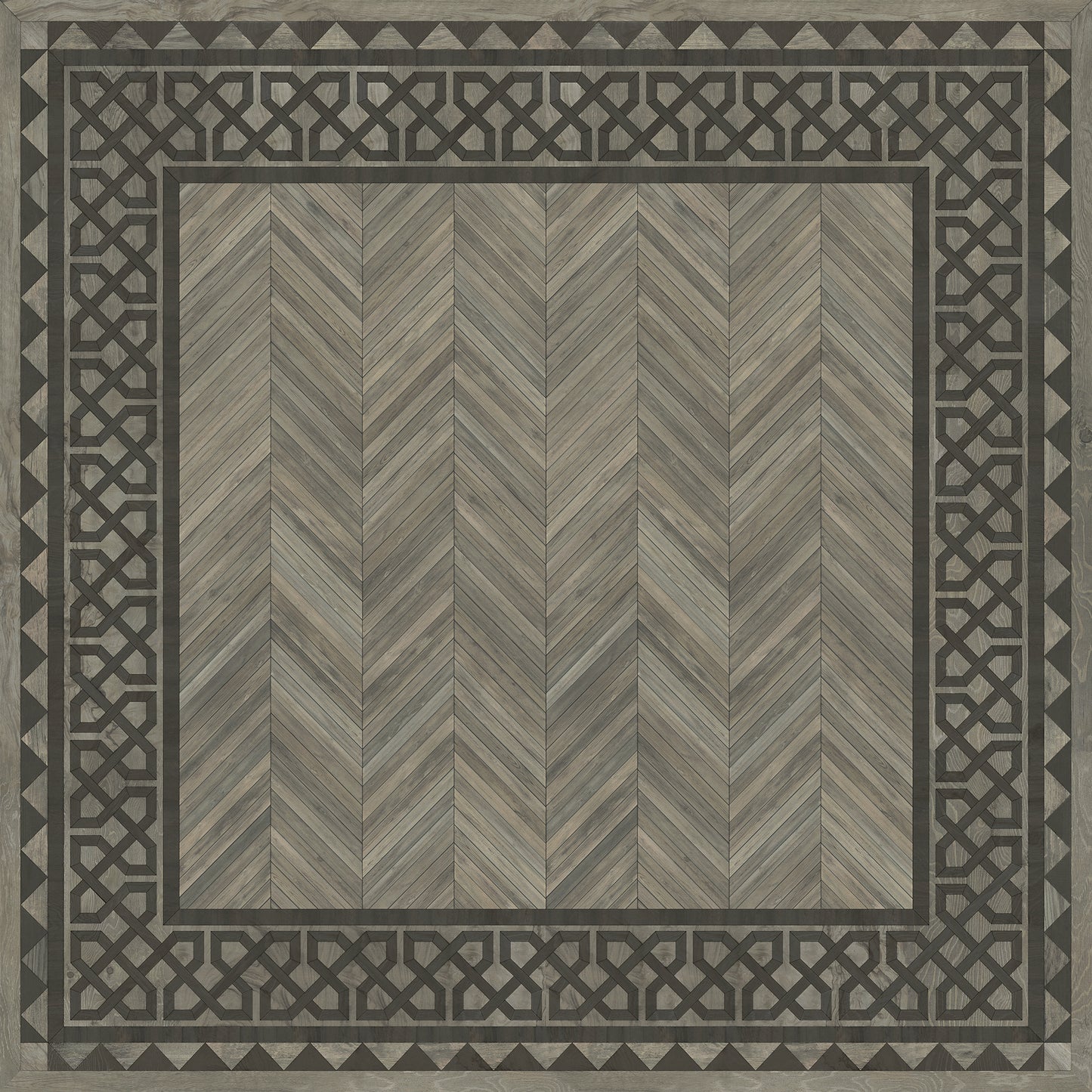 Artisanry - University - Columbia 120x120 Vintage Vinyl Floorcloth