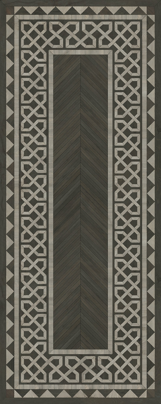 Artisanry - University - Duke 36x90 Vintage Vinyl Floorcloth