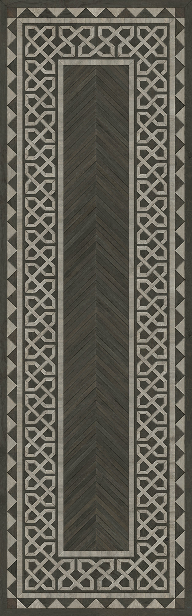 Artisanry - University - Duke 36x115 Vintage Vinyl Floorcloth