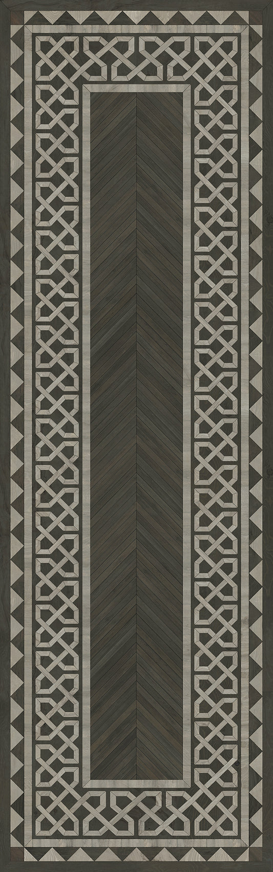 Artisanry - University - Duke 36x115 Vintage Vinyl Floorcloth