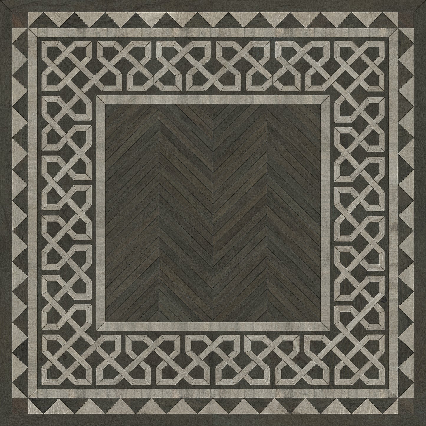 Artisanry - University - Duke 48x48 Vintage Vinyl Floorcloth
