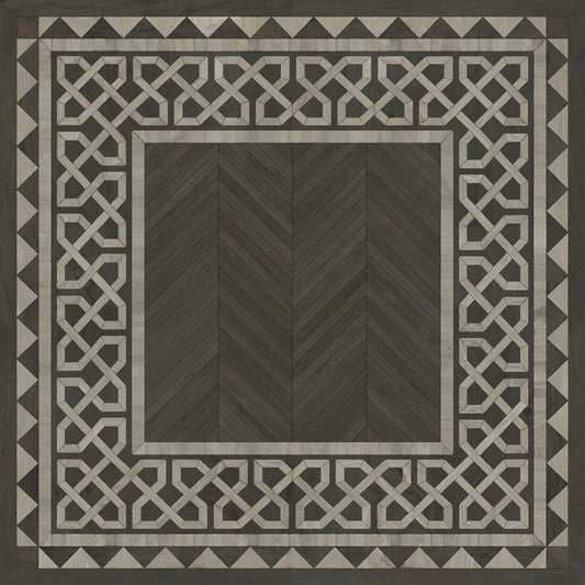 Artisanry - University - Duke 48x48 Vintage Vinyl Floorcloth
