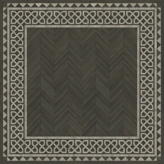 Artisanry - University - Duke 96x96 Vintage Vinyl Floorcloth