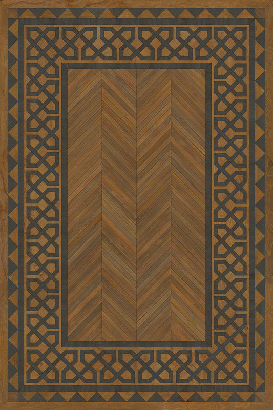 Artisanry - University - Dulwich 20x30 Vintage Vinyl Floorcloth