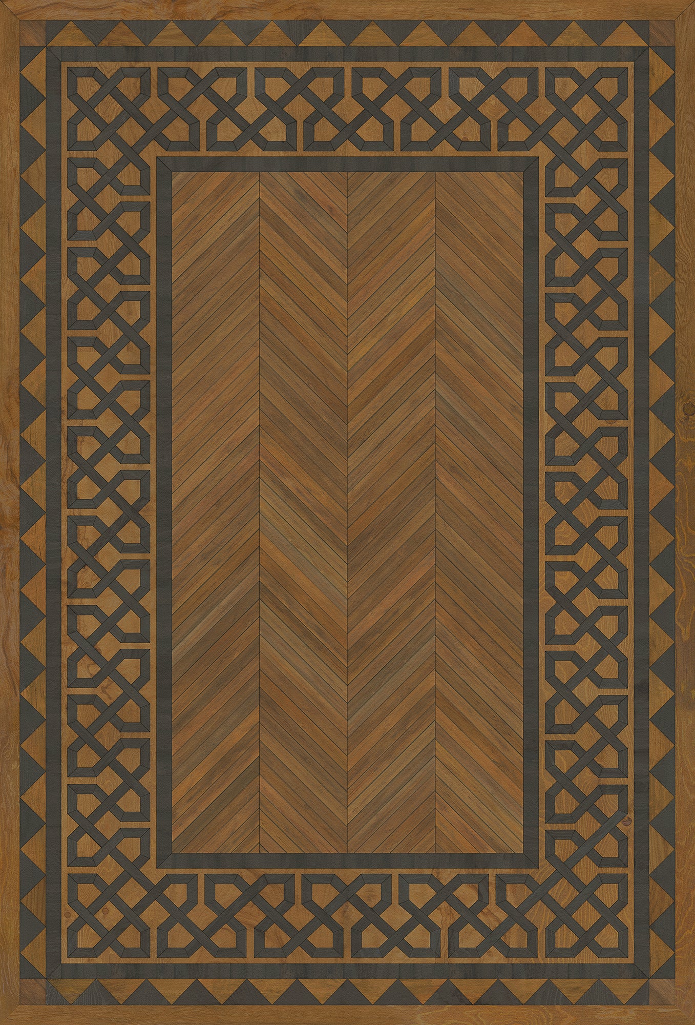 Artisanry - University - Dulwich 38x56 Vintage Vinyl Floorcloth