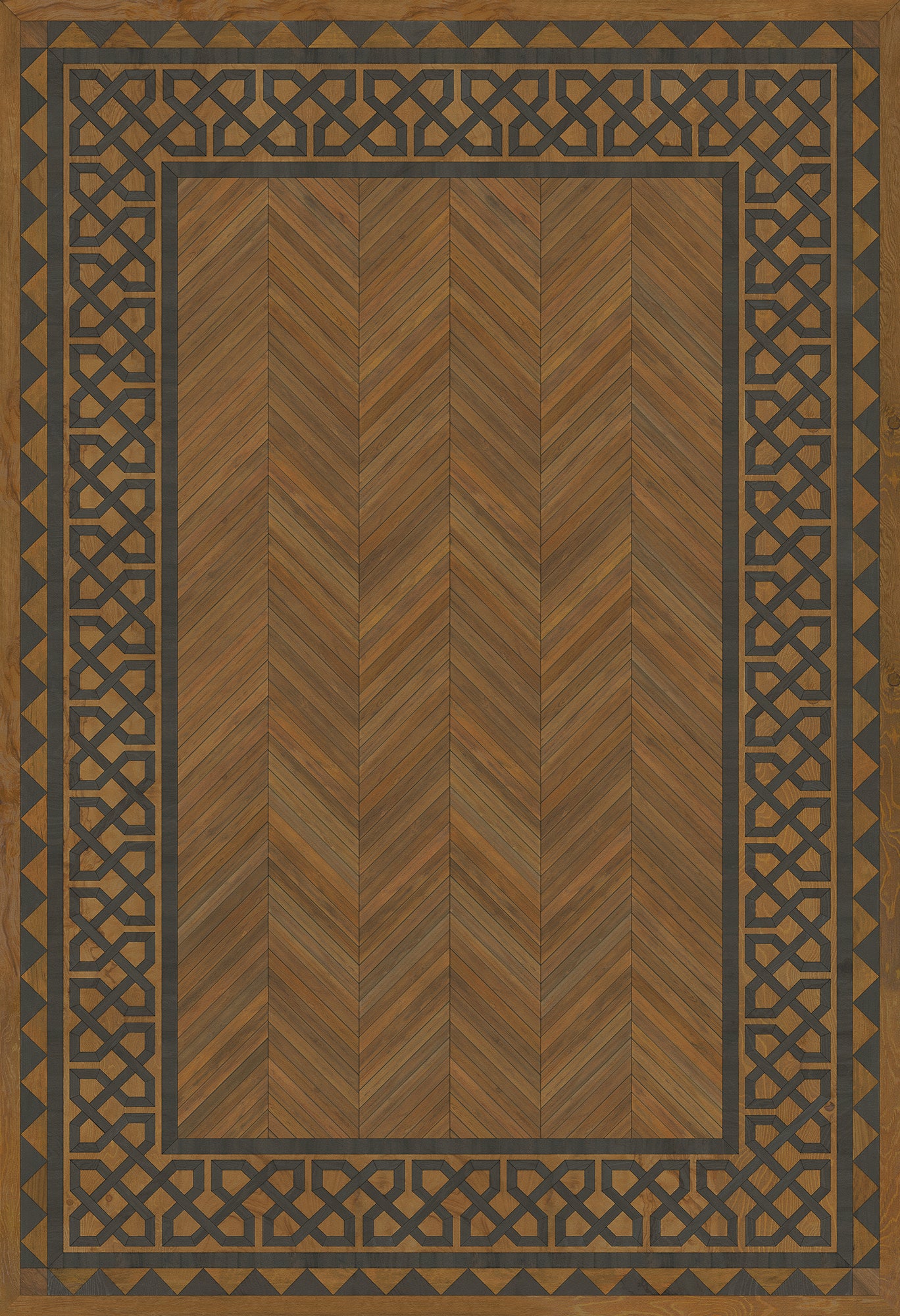 Artisanry - University - Dulwich 52x76 Vintage Vinyl Floorcloth