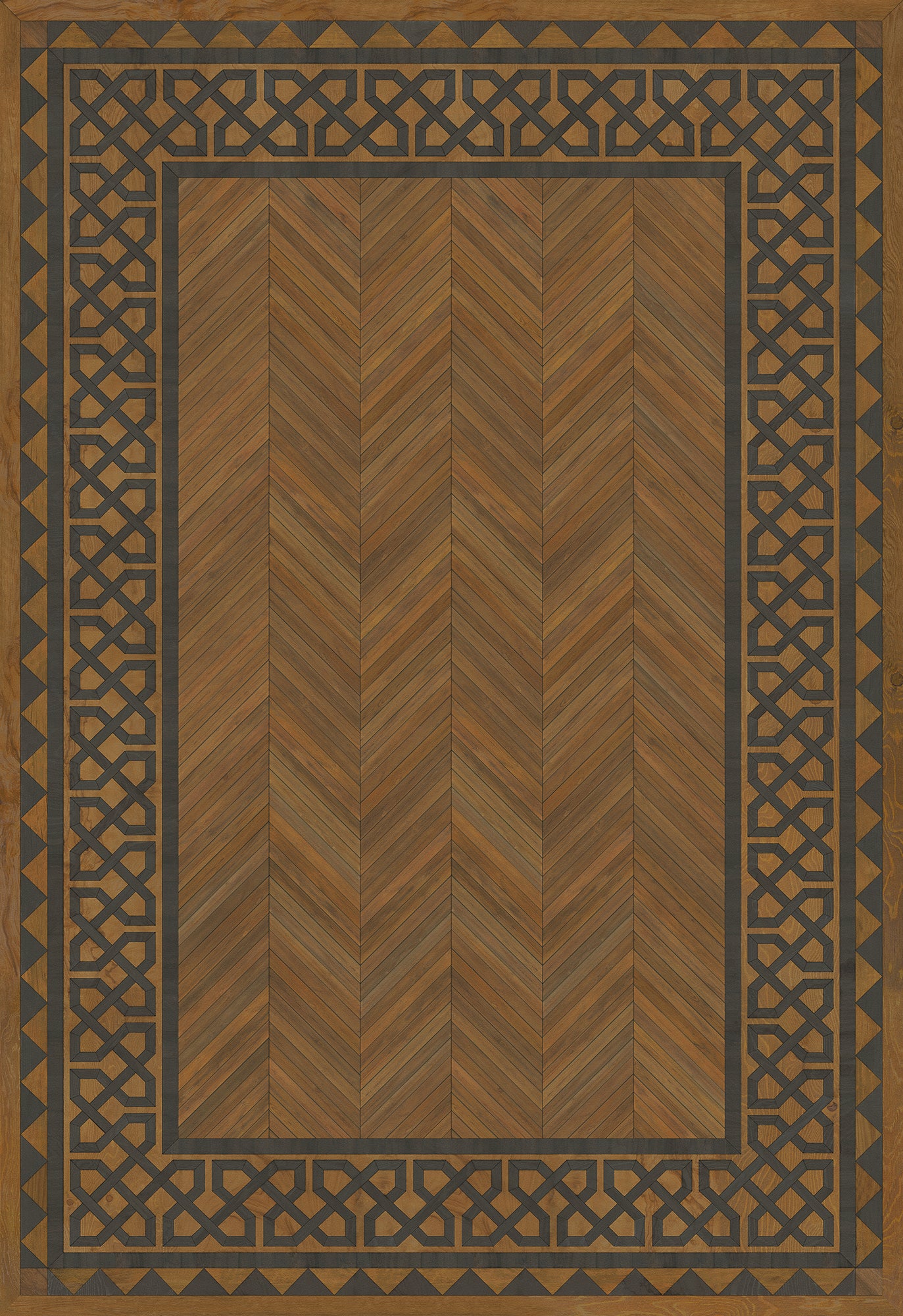 Artisanry - University - Dulwich 70x102 Vintage Vinyl Floorcloth