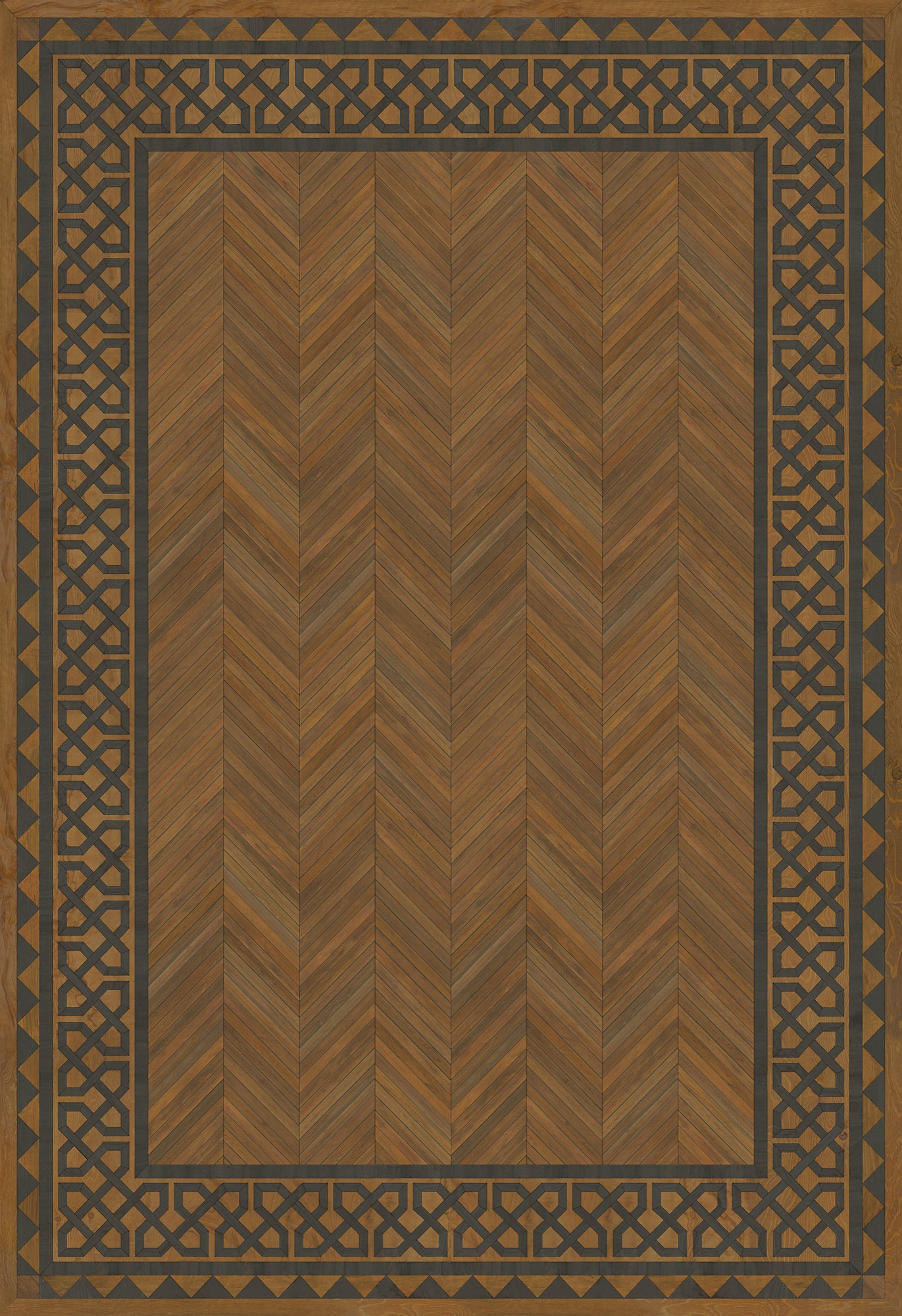 Artisanry - University - Dulwich 120x175 Vintage Vinyl Floorcloth