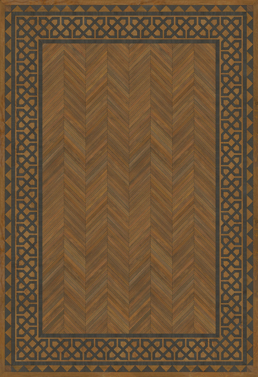 Artisanry - University - Dulwich 120x175 Vintage Vinyl Floorcloth