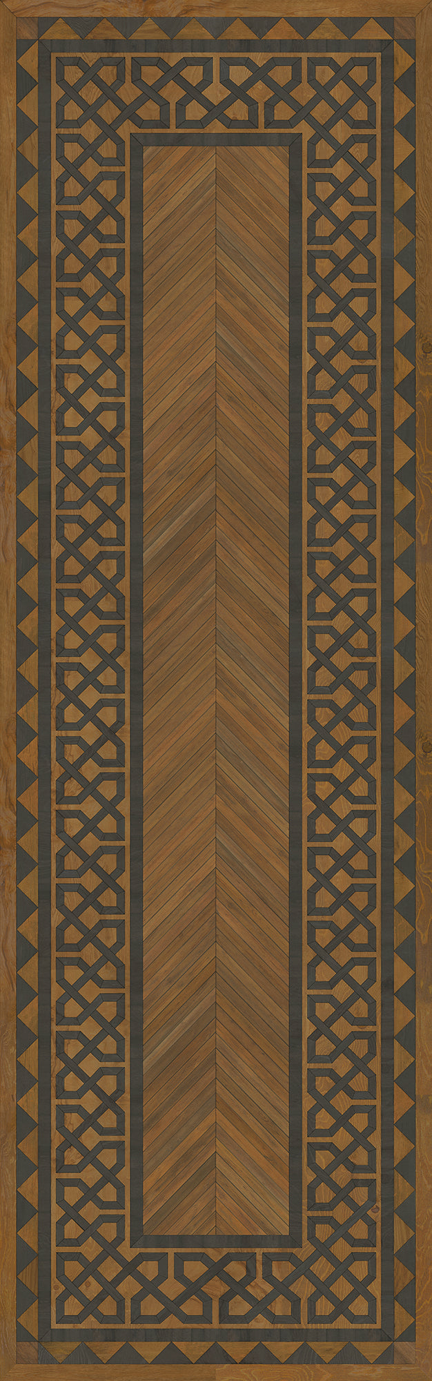 Artisanry - University - Dulwich 36x115 Vintage Vinyl Floorcloth