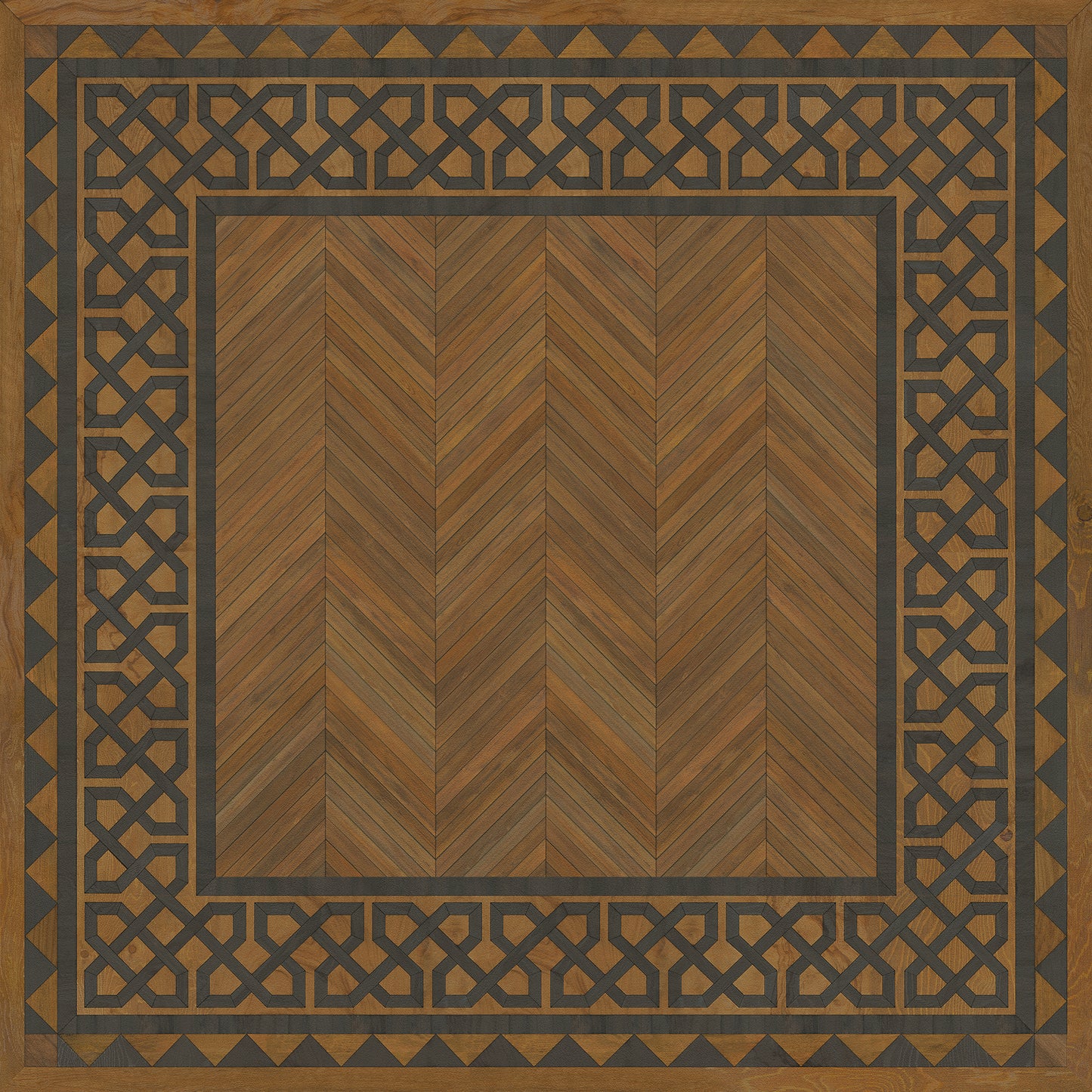Artisanry - University - Dulwich 60x60 Vintage Vinyl Floorcloth