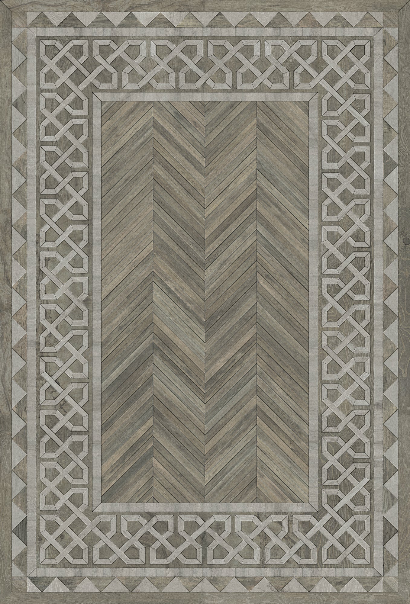 Artisanry - University - Glasgow 38x56 Vintage Vinyl Floorcloth