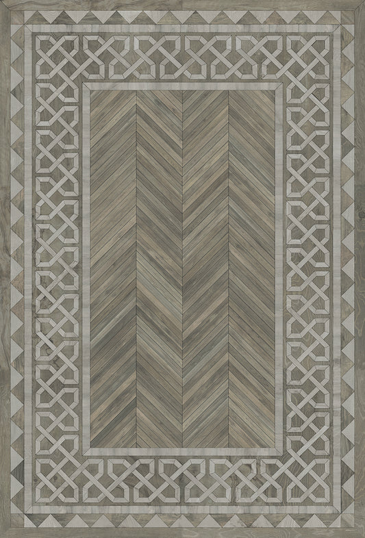 Artisanry - University - Glasgow 38x56 Vintage Vinyl Floorcloth