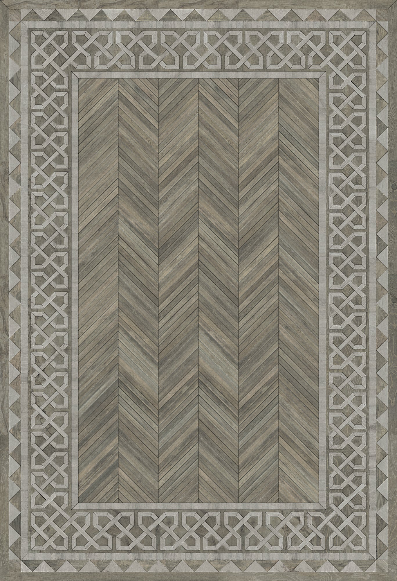 Artisanry - University - Glasgow 52x76 Vintage Vinyl Floorcloth