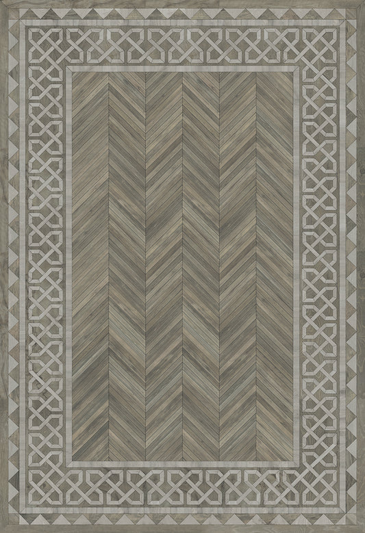 Artisanry - University - Glasgow 52x76 Vintage Vinyl Floorcloth