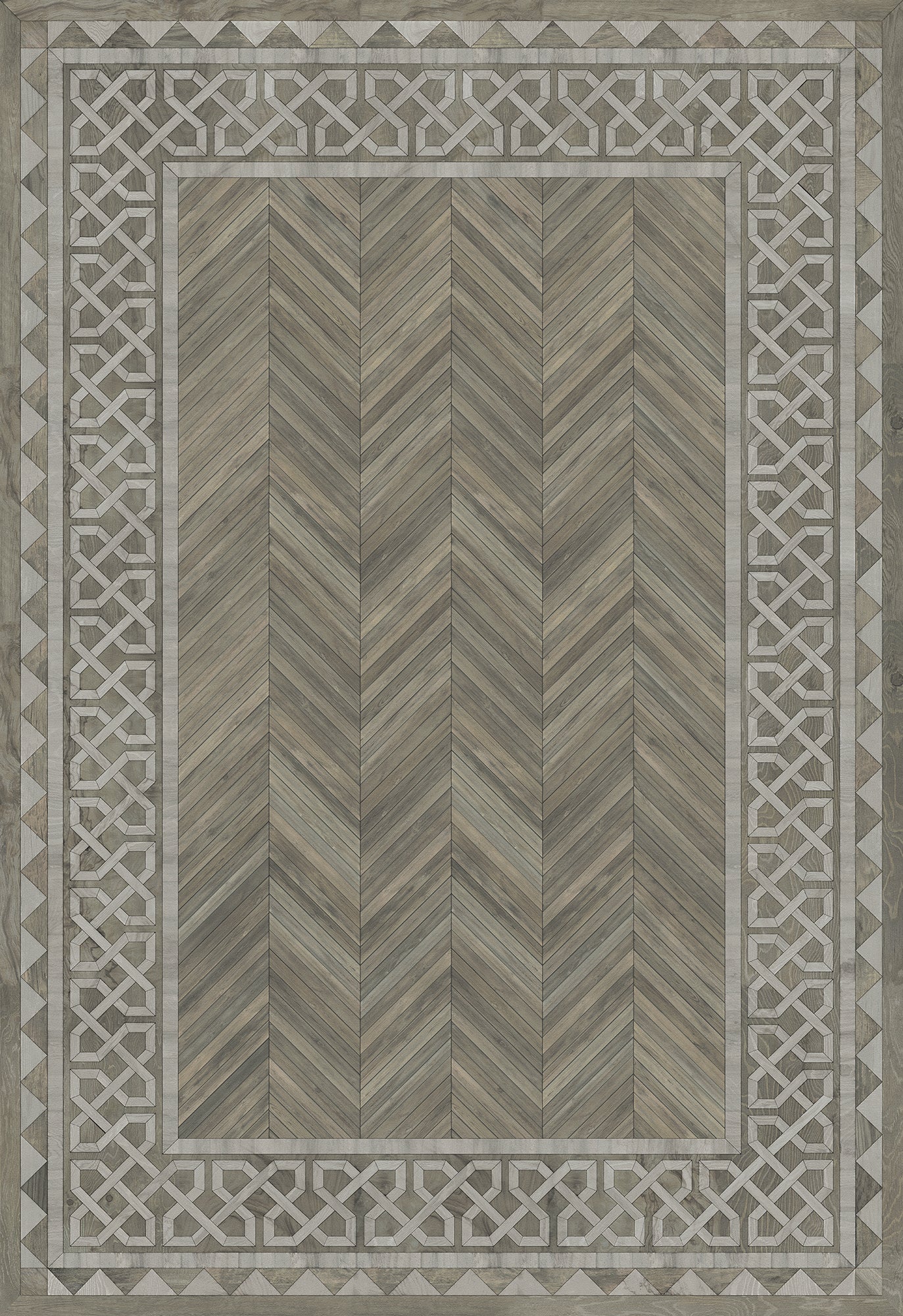 Artisanry - University - Glasgow 70x102 Vintage Vinyl Floorcloth