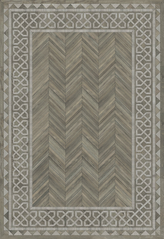 Artisanry - University - Glasgow 70x102 Vintage Vinyl Floorcloth