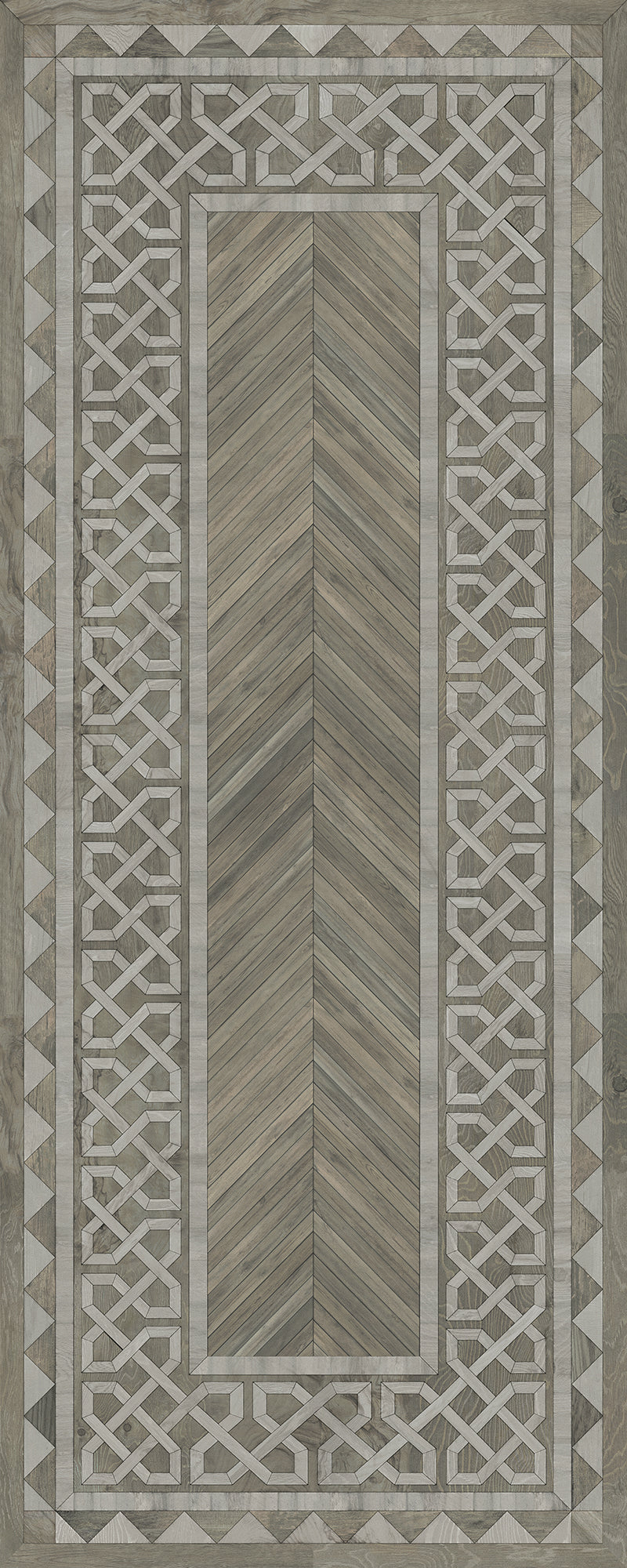 Artisanry - University - Glasgow 36x90 Vintage Vinyl Floorcloth