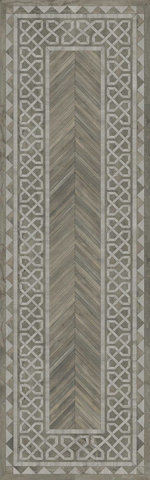Artisanry - University - Glasgow 36x115 Vintage Vinyl Floorcloth
