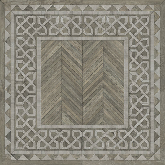Artisanry - University - Glasgow 48x48 Vintage Vinyl Floorcloth