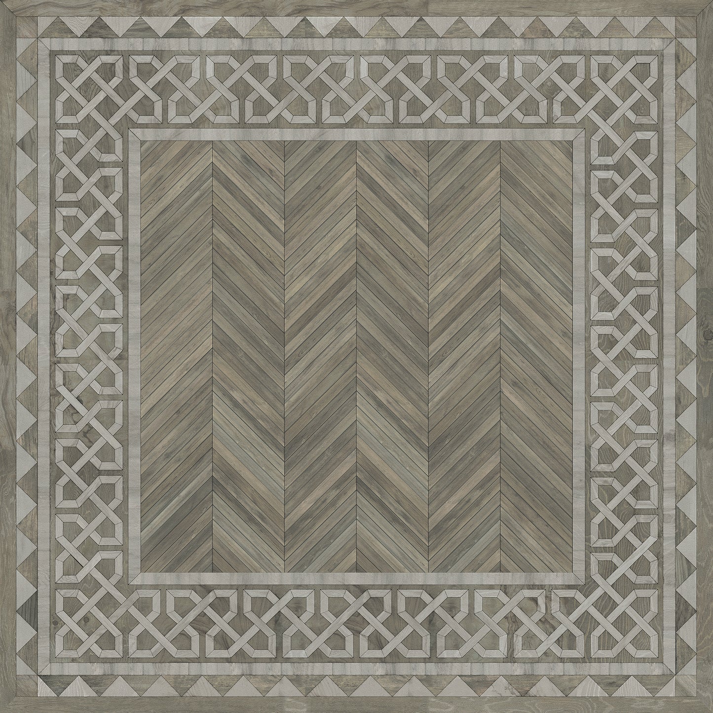 Artisanry - University - Glasgow 72x72 Vintage Vinyl Floorcloth