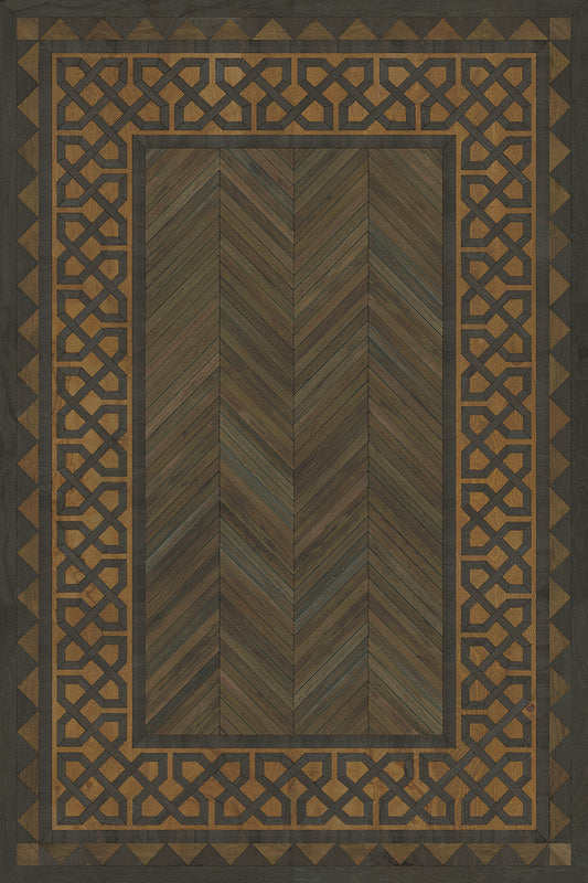 Artisanry - University - Harvard 20x30 Vintage Vinyl Floorcloth