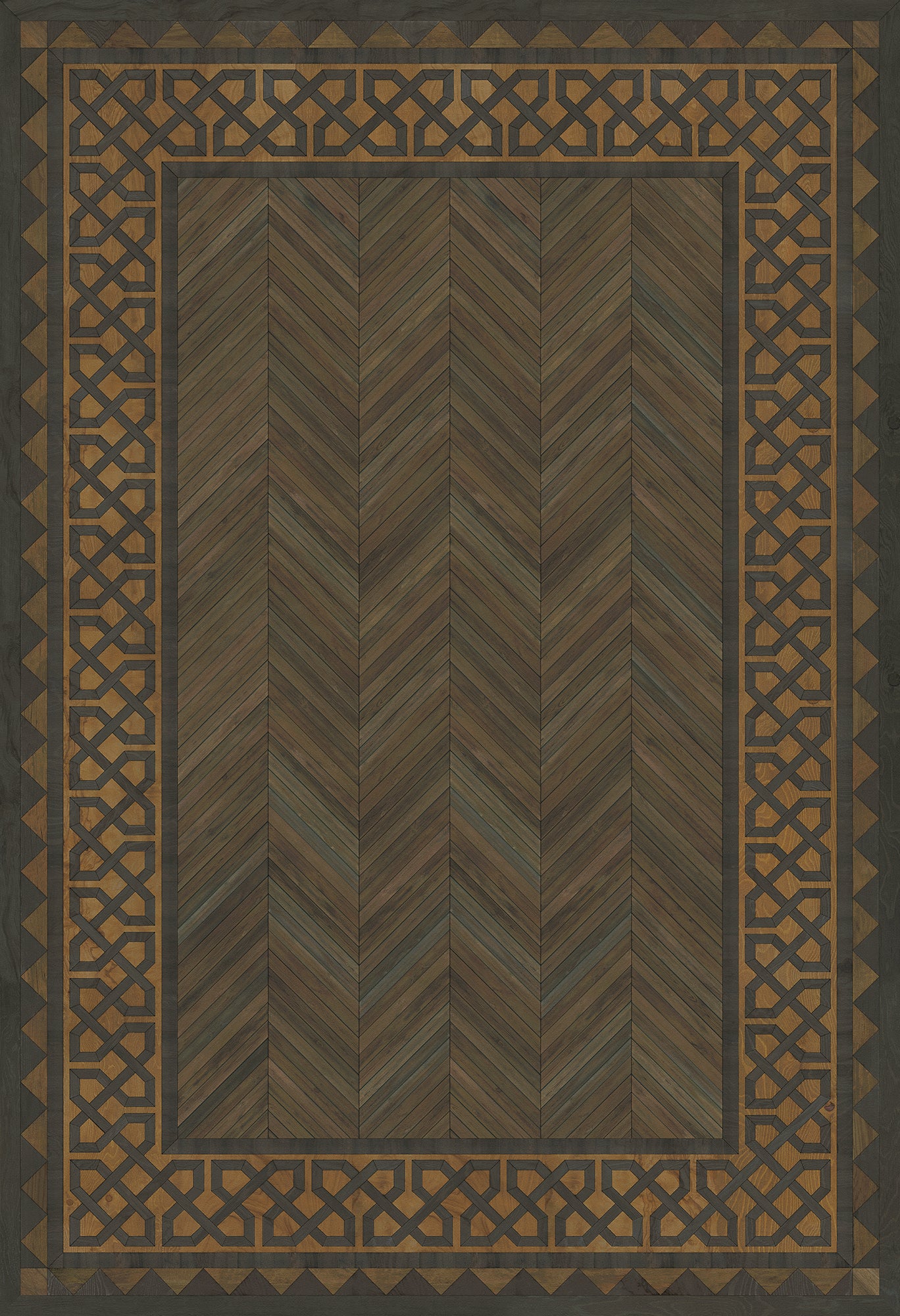 Artisanry - University - Harvard 52x76 Vintage Vinyl Floorcloth