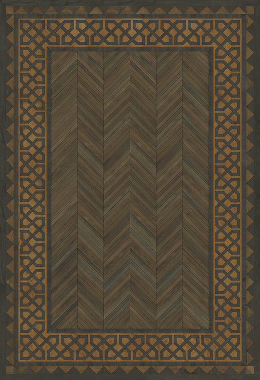 Artisanry - University - Harvard 52x76 Vintage Vinyl Floorcloth