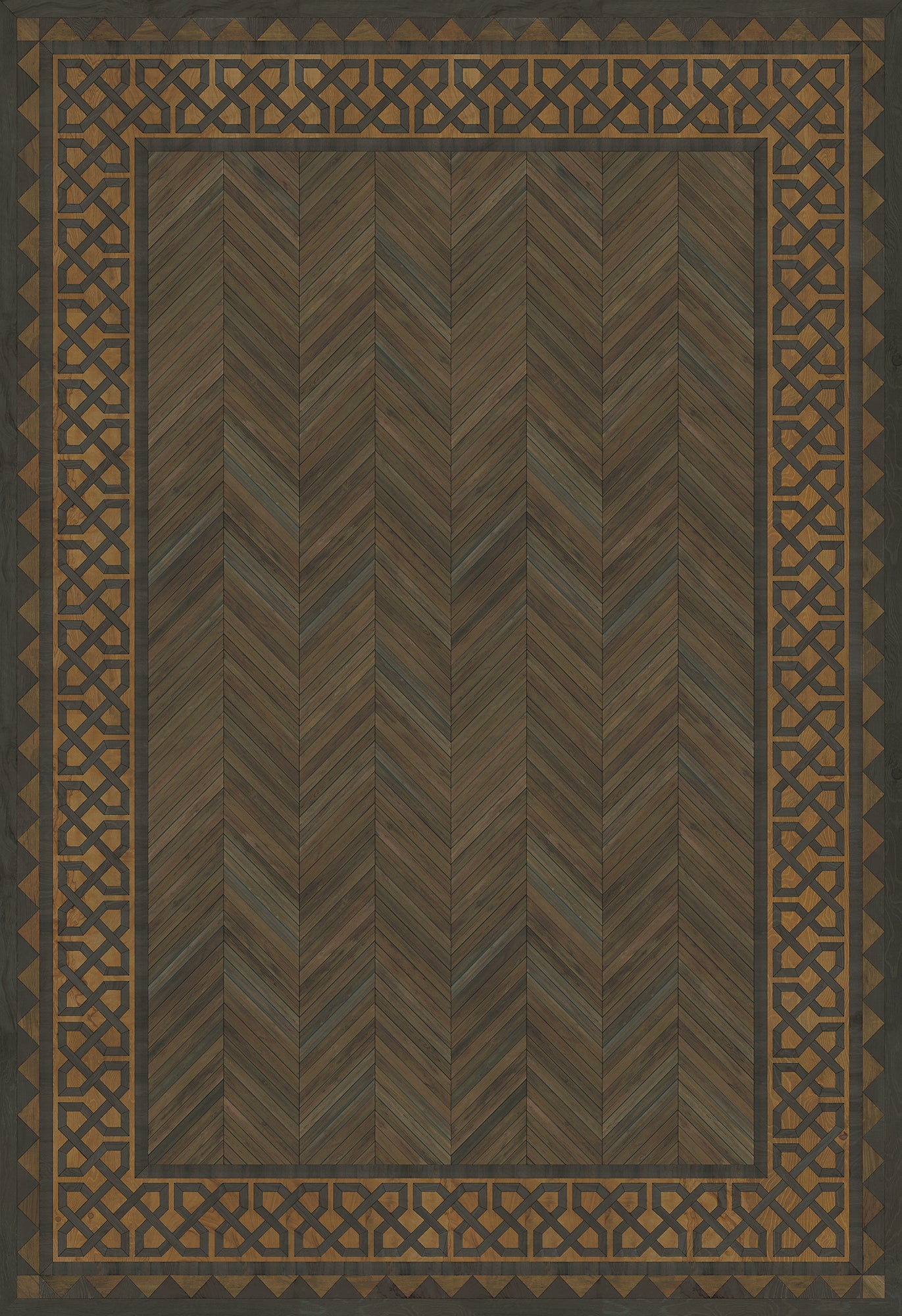 Artisanry - University - Harvard 96x140 Vintage Vinyl Floorcloth