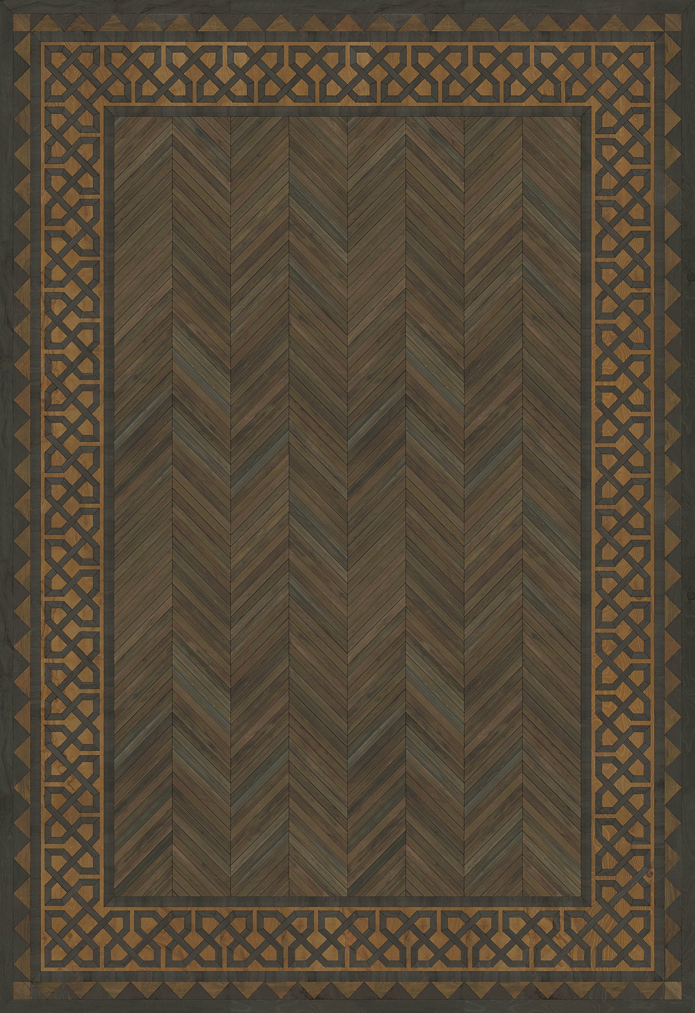 Artisanry - University - Harvard 120x175 Vintage Vinyl Floorcloth