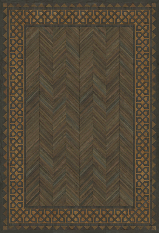 Artisanry - University - Harvard 120x175 Vintage Vinyl Floorcloth