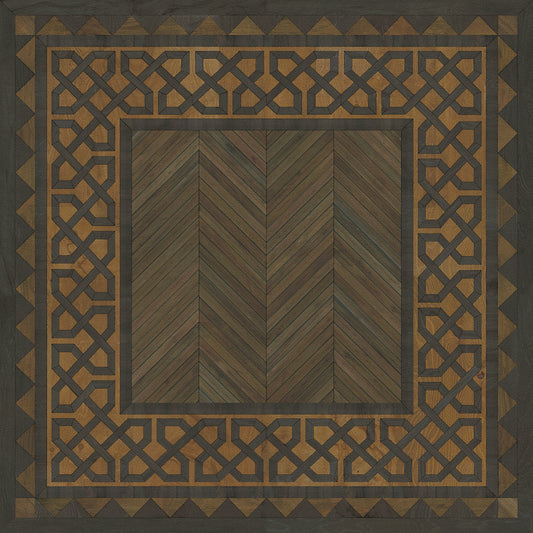 Artisanry - University - Harvard 36x36 Vintage Vinyl Floorcloth