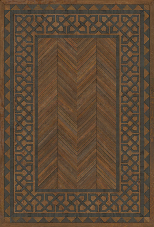 Artisanry - University - Oxford 38x56 Vintage Vinyl Floorcloth