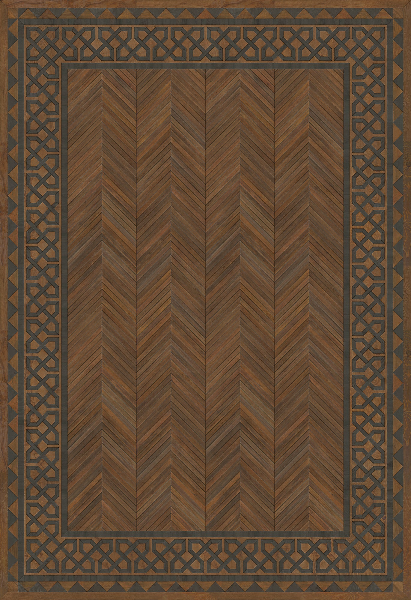 Artisanry - University - Oxford 120x175 Vintage Vinyl Floorcloth