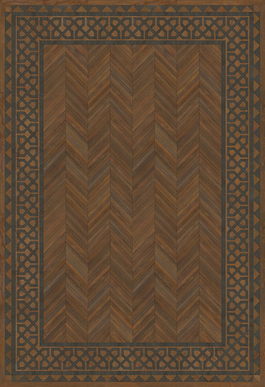 Artisanry - University - Oxford 120x175 Vintage Vinyl Floorcloth