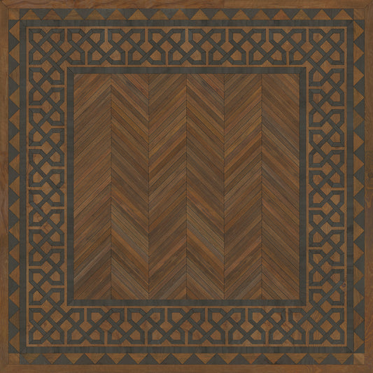 Artisanry - University - Oxford 60x60 Vintage Vinyl Floorcloth