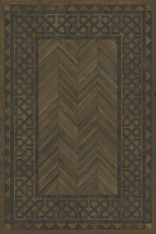Artisanry - University - Princeton 20x30 Vintage Vinyl Floorcloth