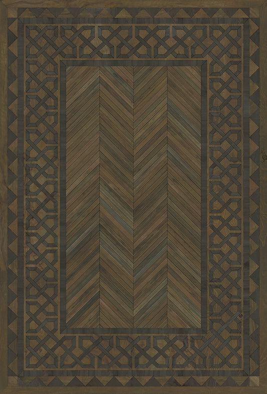 Artisanry - University - Princeton 38x56 Vintage Vinyl Floorcloth